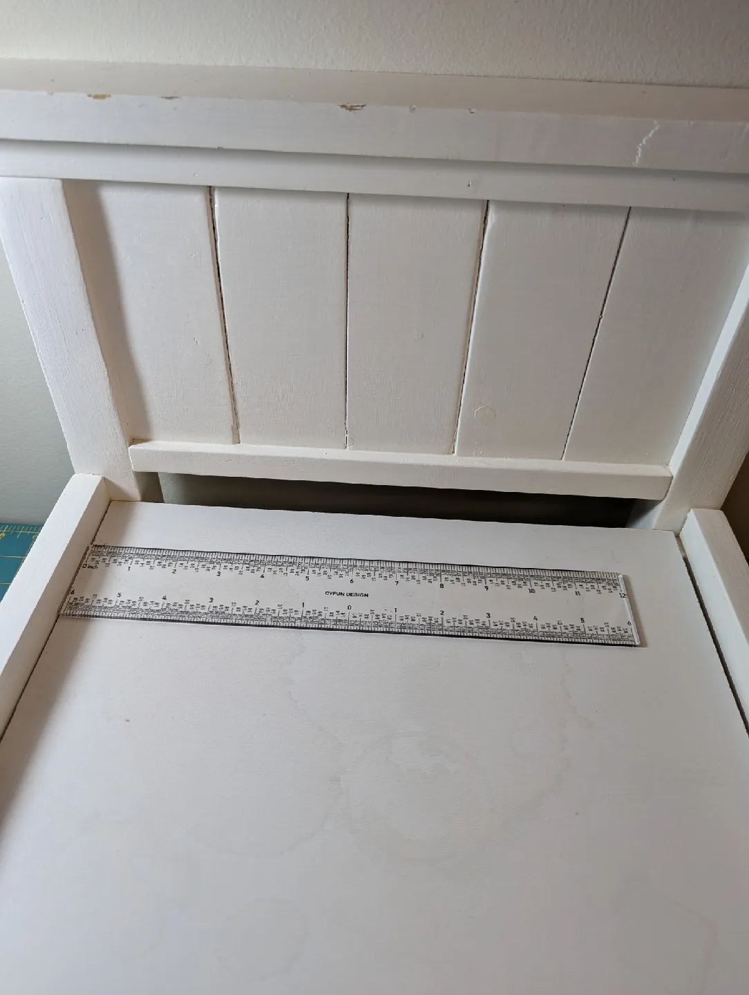 White Wooden Doll Bed 18" image indicator(3)