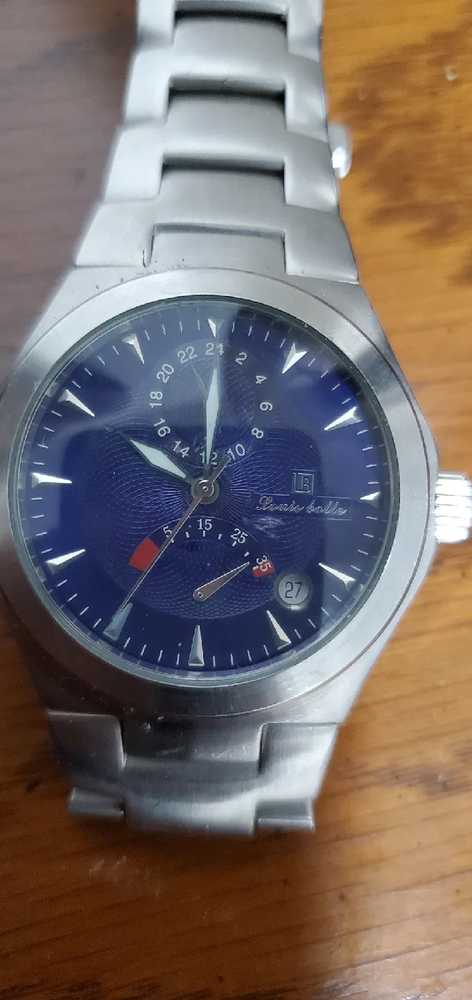 Louis Bolle Blue Dial Stainless Steel Watch (Vintage ) image indicator(3)