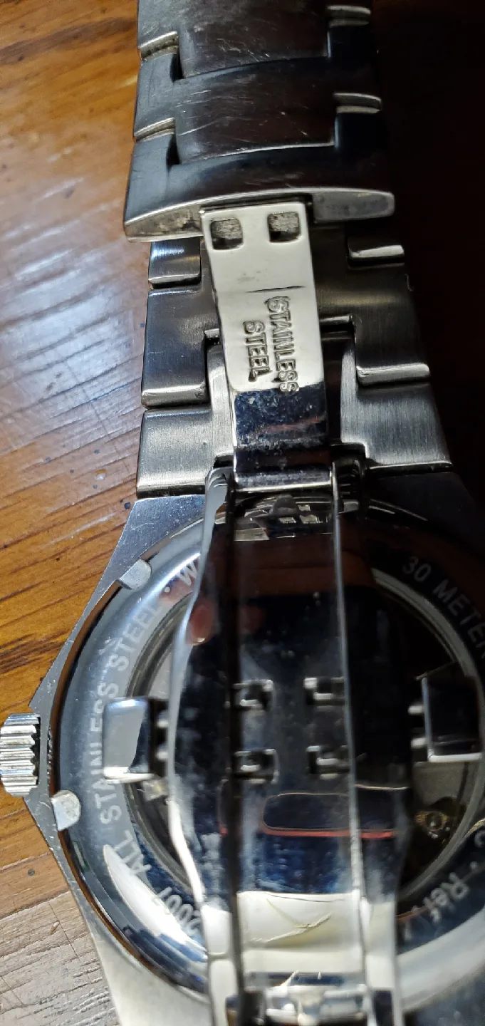 Louis Bolle Blue Dial Stainless Steel Watch (Vintage ) image indicator(4)