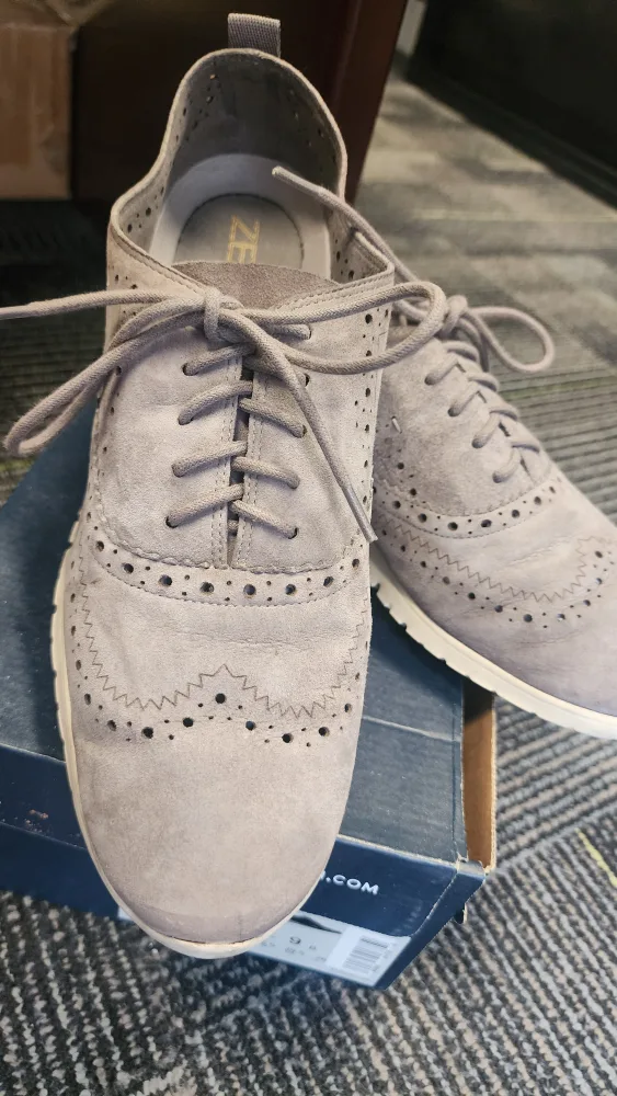 Cole Haan Zerogrand Wingtip Oxford, Size 9, Grey image indicator(4)