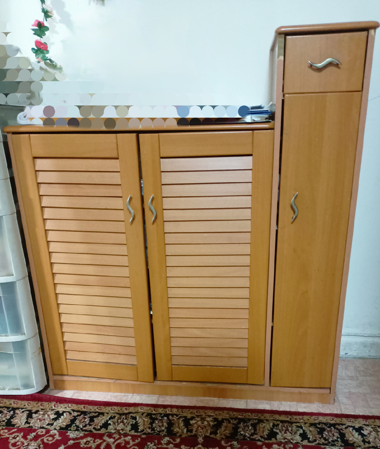 Wooden Shoe Cabinet 🧡