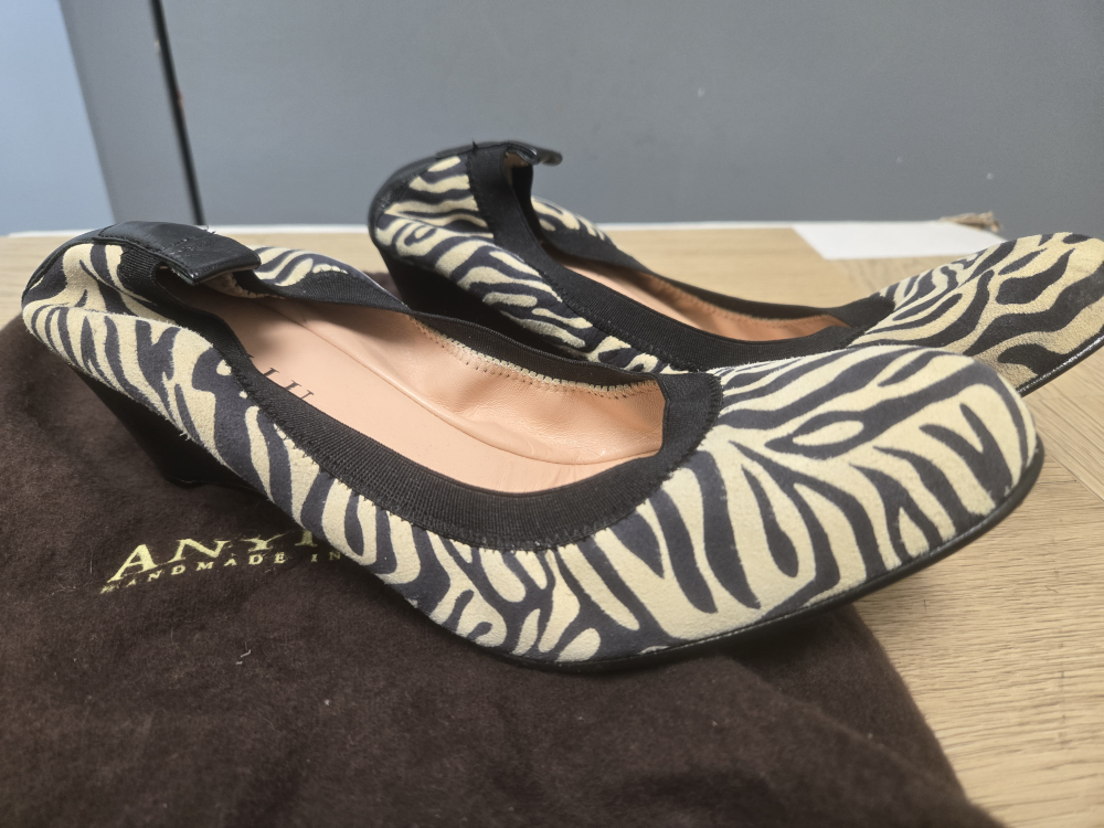 Anyi Lu Zebra Print Ballet Flats - Size 39.5 - photo 3