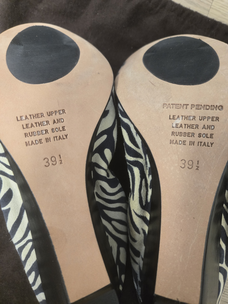 Anyi Lu Zebra Print Ballet Flats - Size 39.5 - photo 5