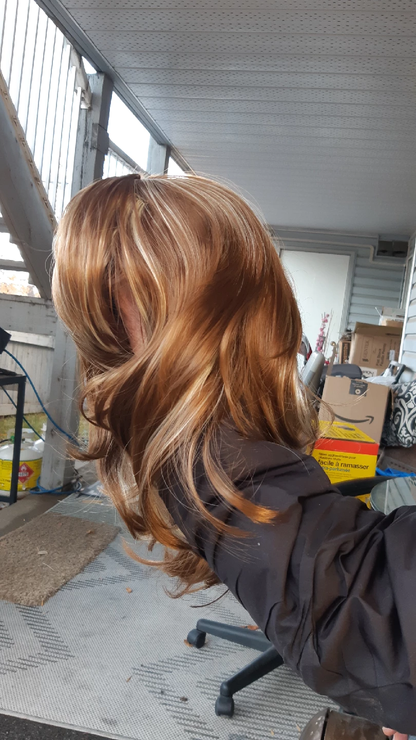 wig synthetic. Light Brown/Blonde highlights - photo 2
