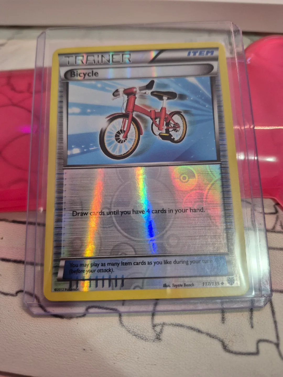 reverse holo bicycle pokemon card 117/135 thumbnail