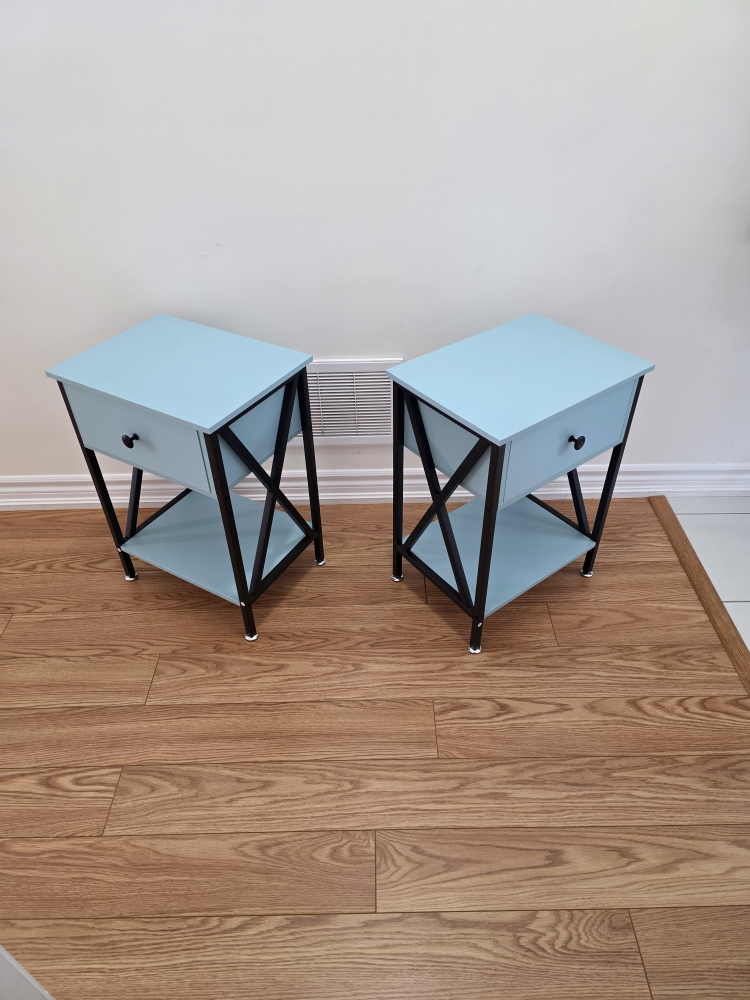 Trent Austin Design End Table - Light Blue Nightstand - photo 4