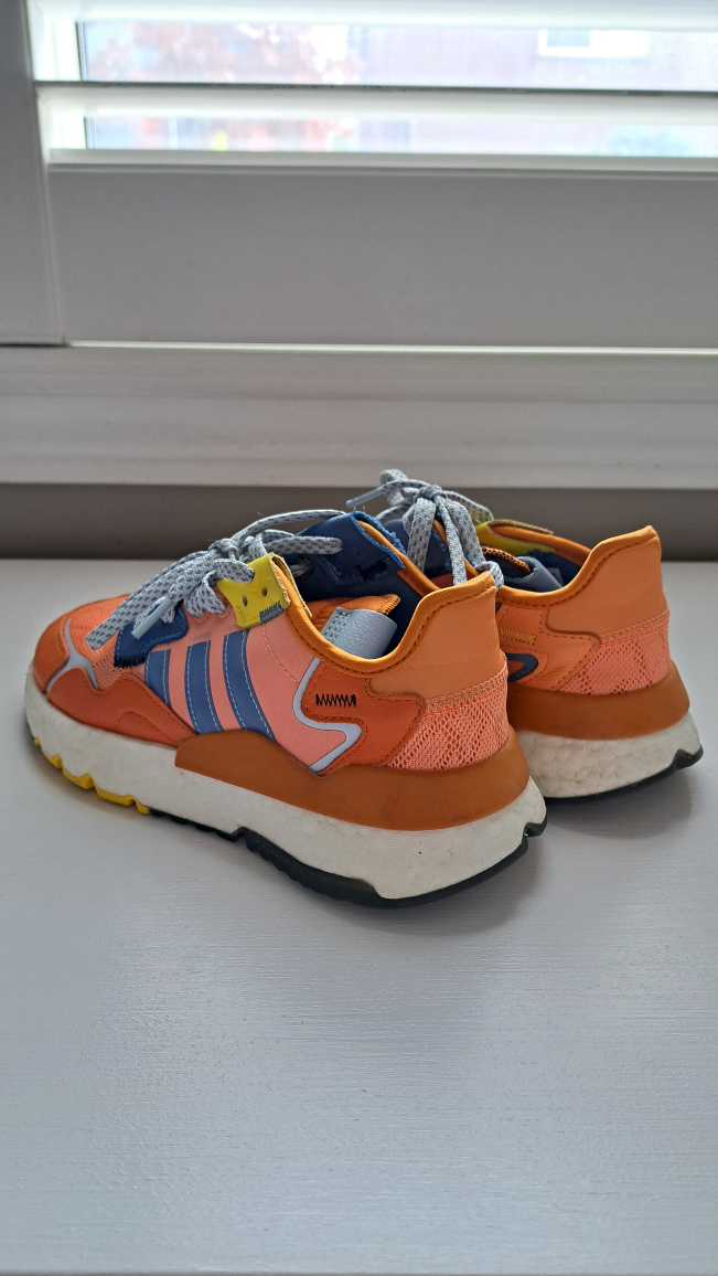 Adidas Nite Jogger Orange/Blue Sz 5Y - photo 4