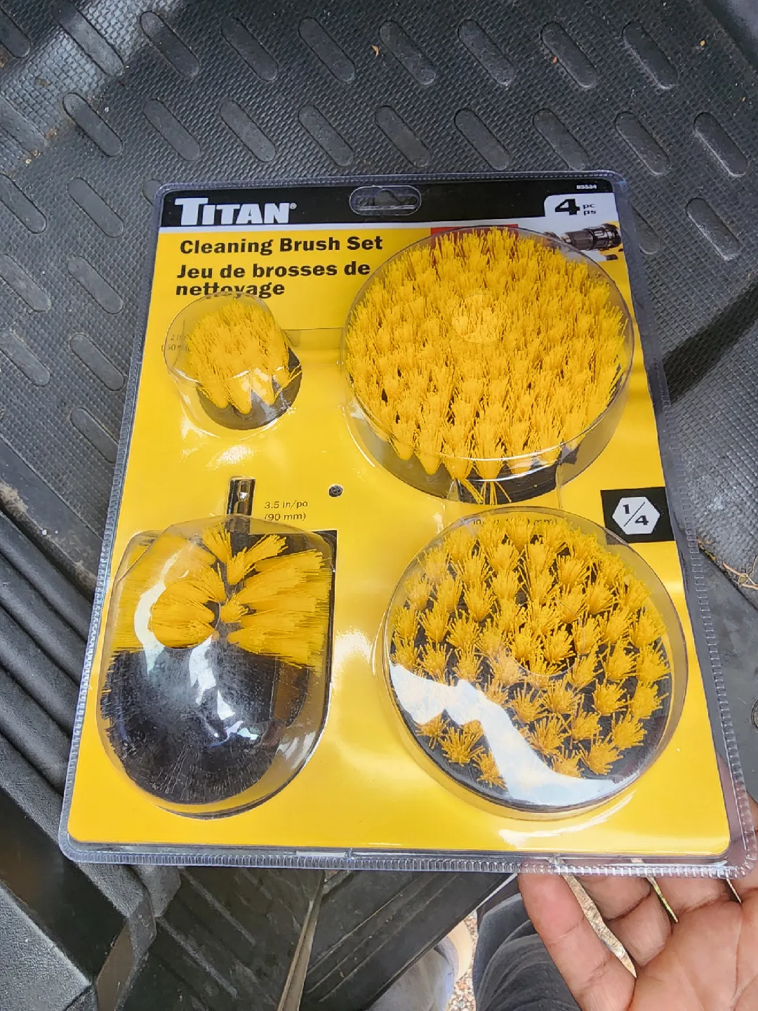 Titan Cleaning Brush Set - 4 Piece Drill Powered image indicator(2)