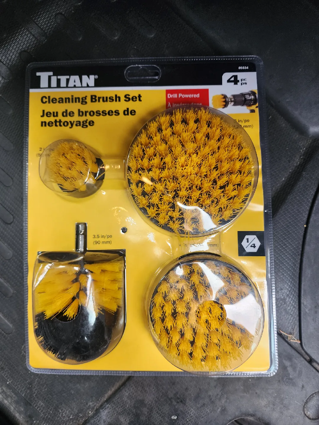 Titan Cleaning Brush Set - 4 Piece Drill Powered image indicator(3)