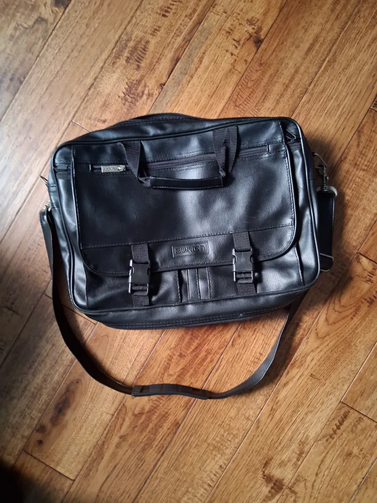 leather messenger bag 🧡 thumbnail