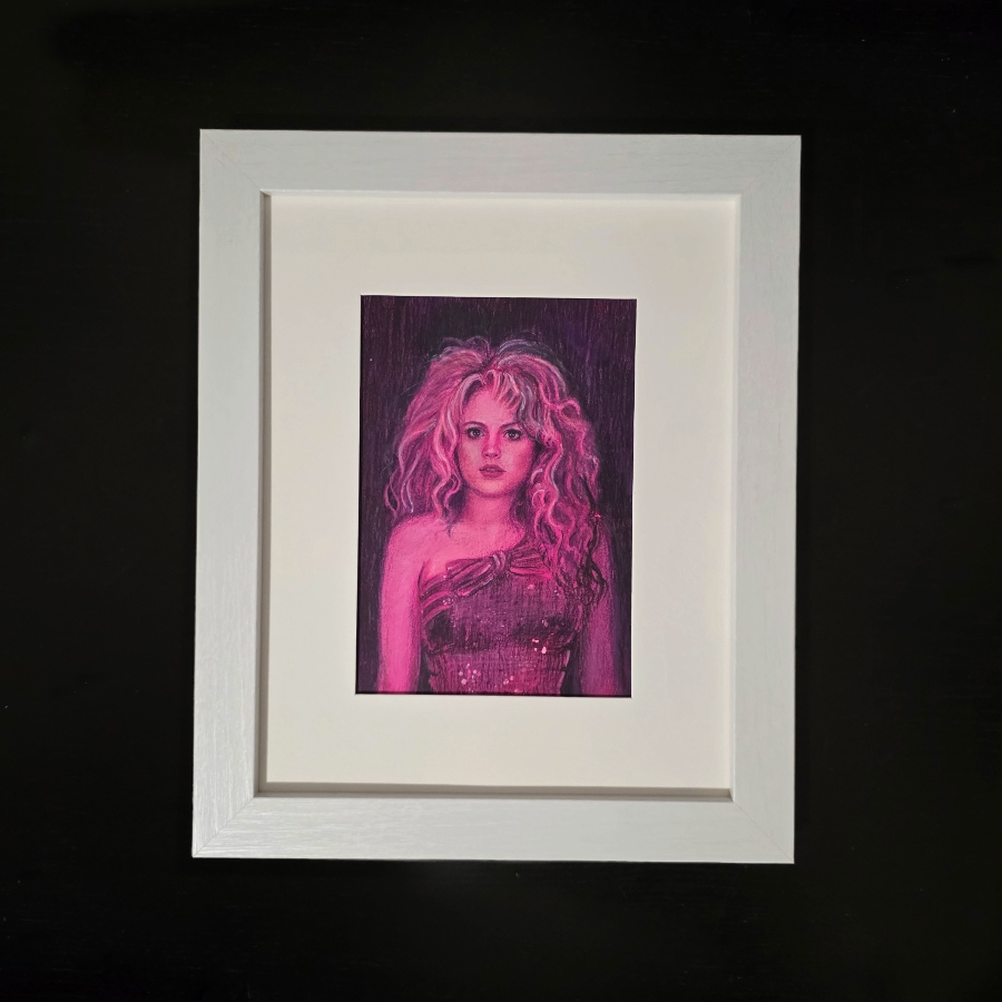 Lindsay Lohan 5×7 watercolor painting