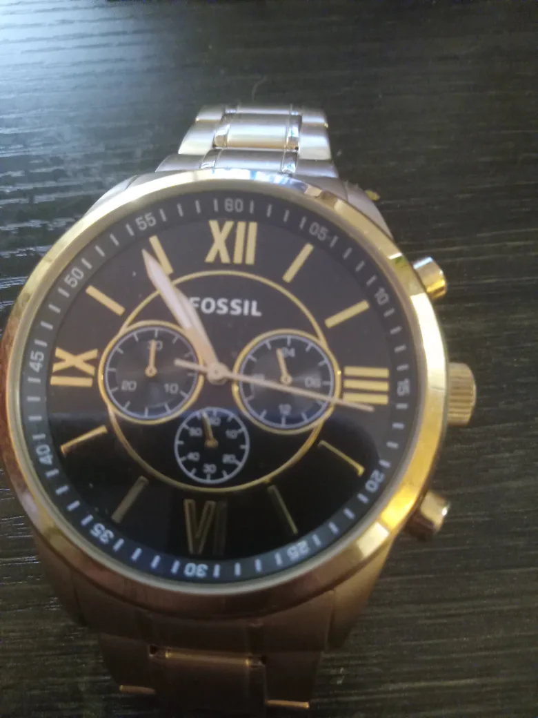 Fossil Gold Chronograph Watch image indicator(6)