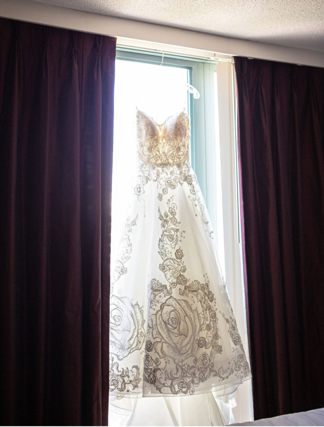 Beauty and the beast inspired wedding dress