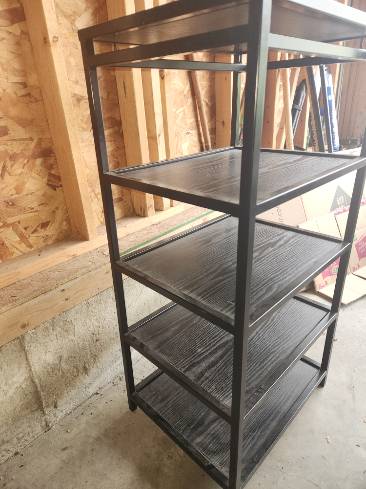 Black Metal & Wood AV  Unit - photo 2