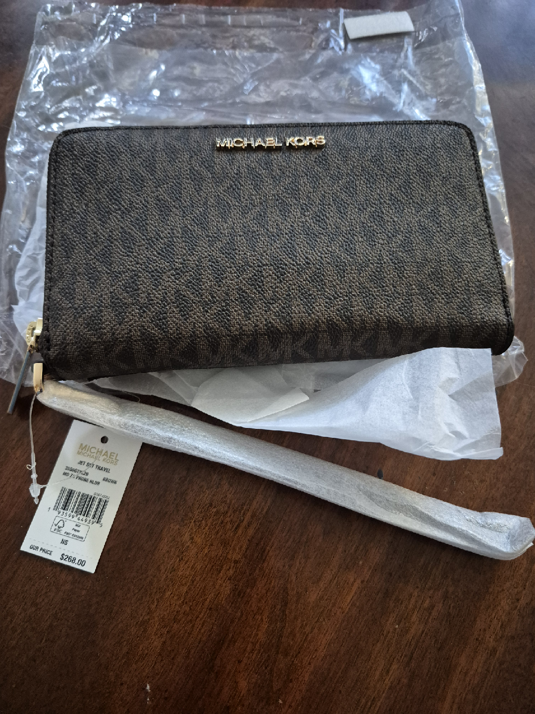 Michael Kors Jet Set Travel Wallet - Brown - photo 2
