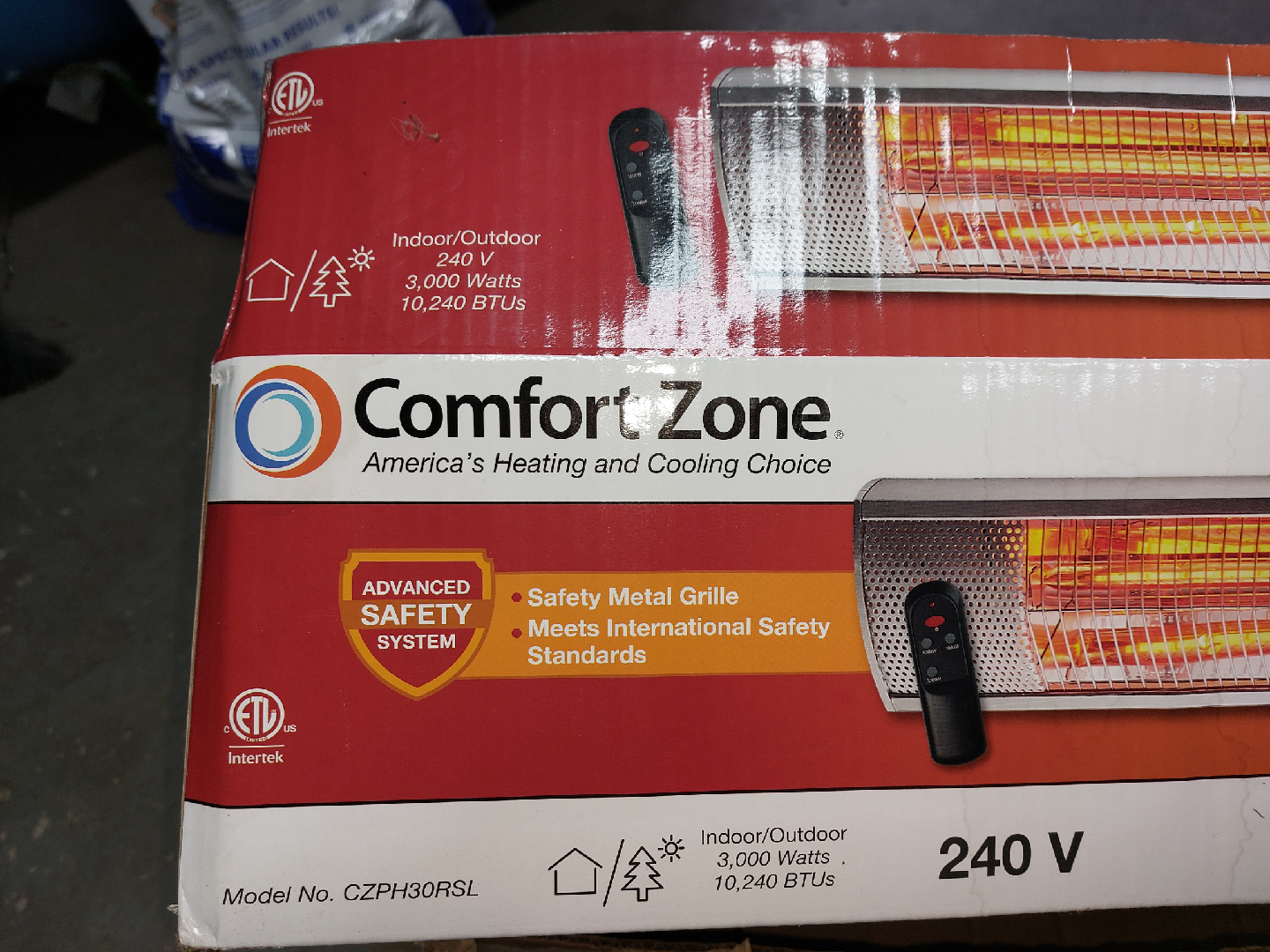 Comfort Zone CZPH30RSL Patio Heater