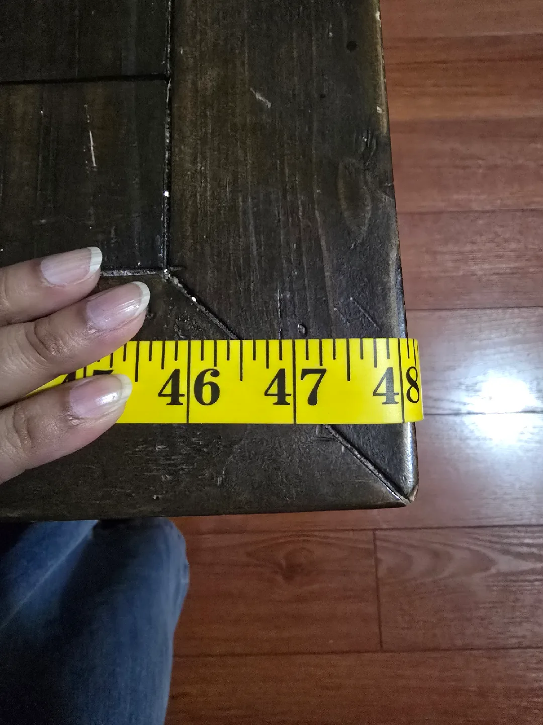 Rustic Farmhouse Style Coffee Table with Storage image indicator(6)