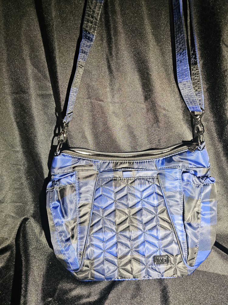 Lug Cobalt Blue Plaid Crossbody Bag - photo 2