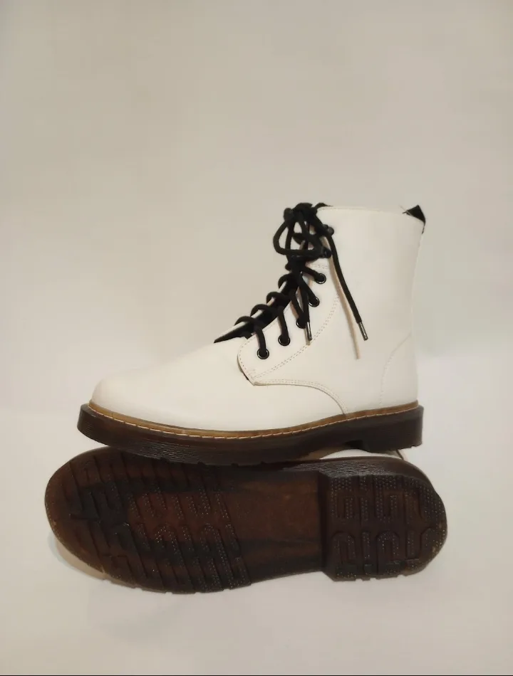 NEW White Combat Boots image indicator(2)