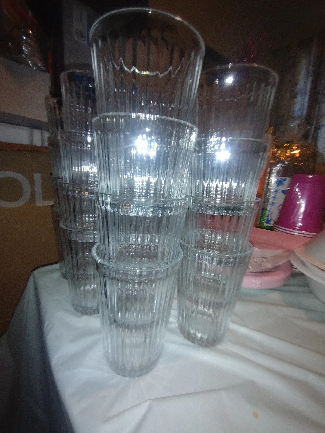 Set of Clear Glass Drinking Glasses (24) image indicator(2)