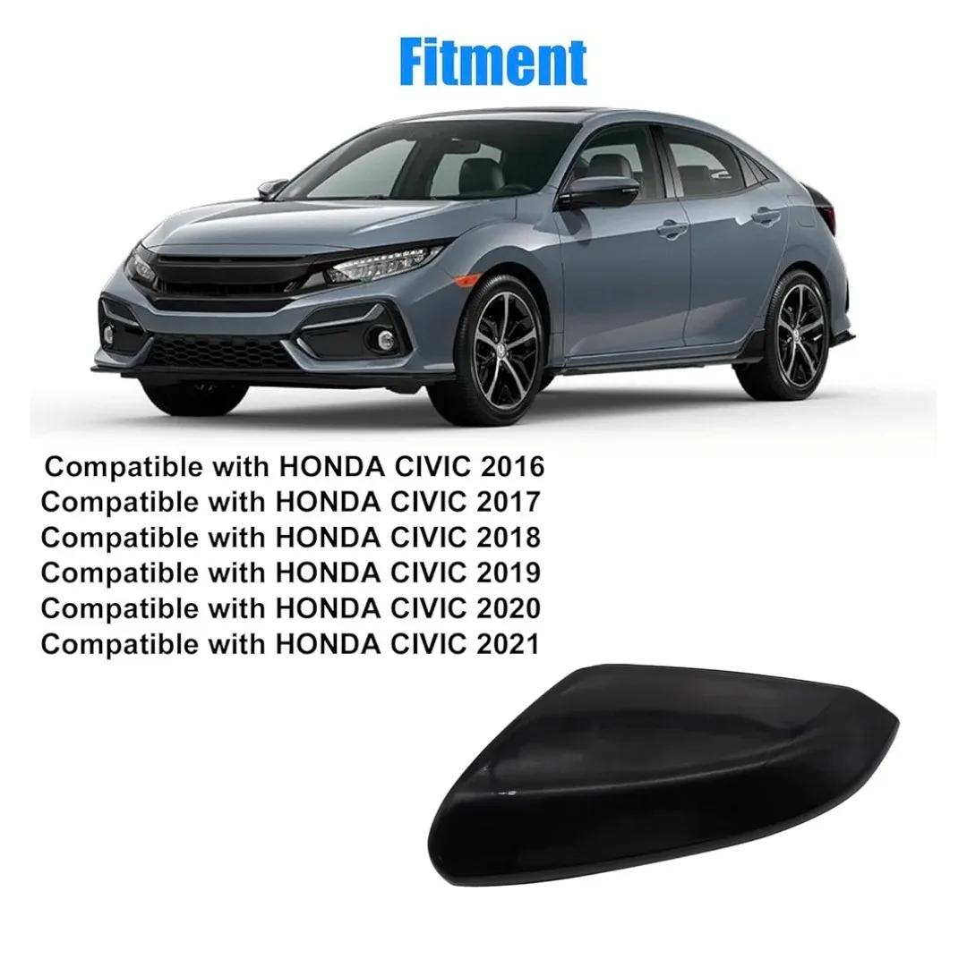 Honda Civic 2016-2021 Mirror Cap Cover - Black image indicator(3)