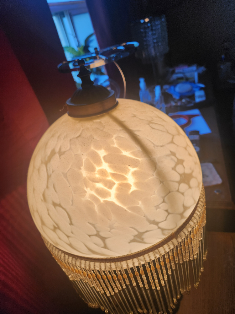 Vintage Beaded Table Lamp - photo 4