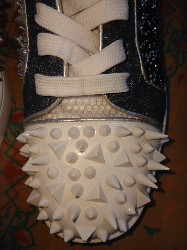 Christian Louboutin Spiked High-Top Sneakers - photo 3
