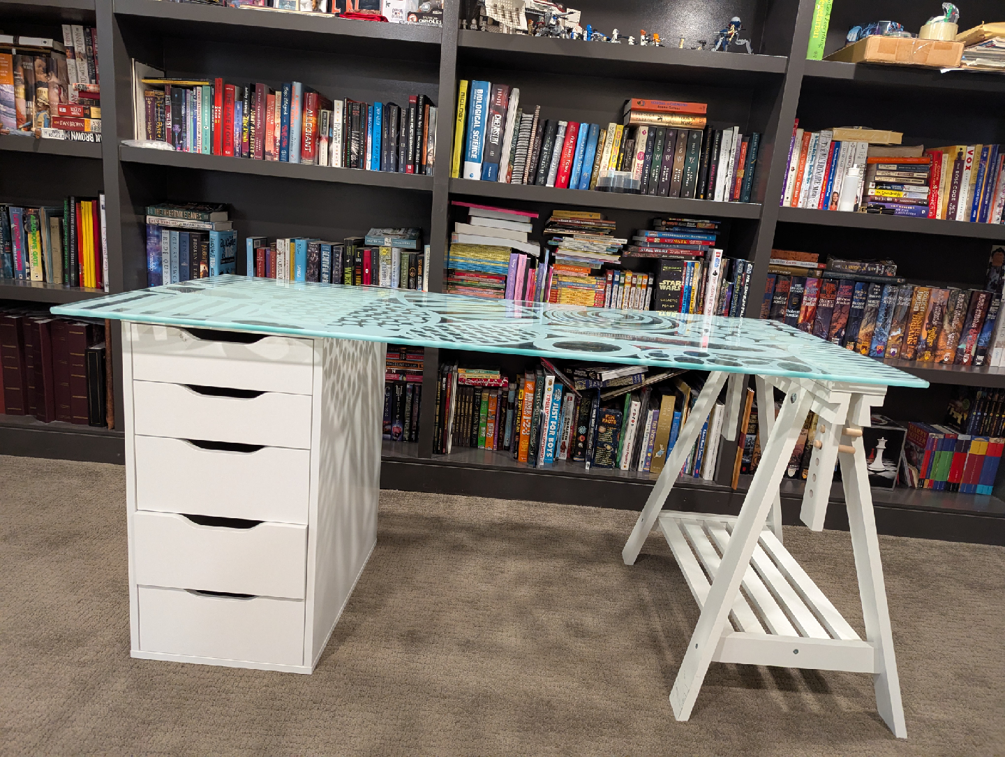 IKEA Alex Drawer Unit & Drawing Table