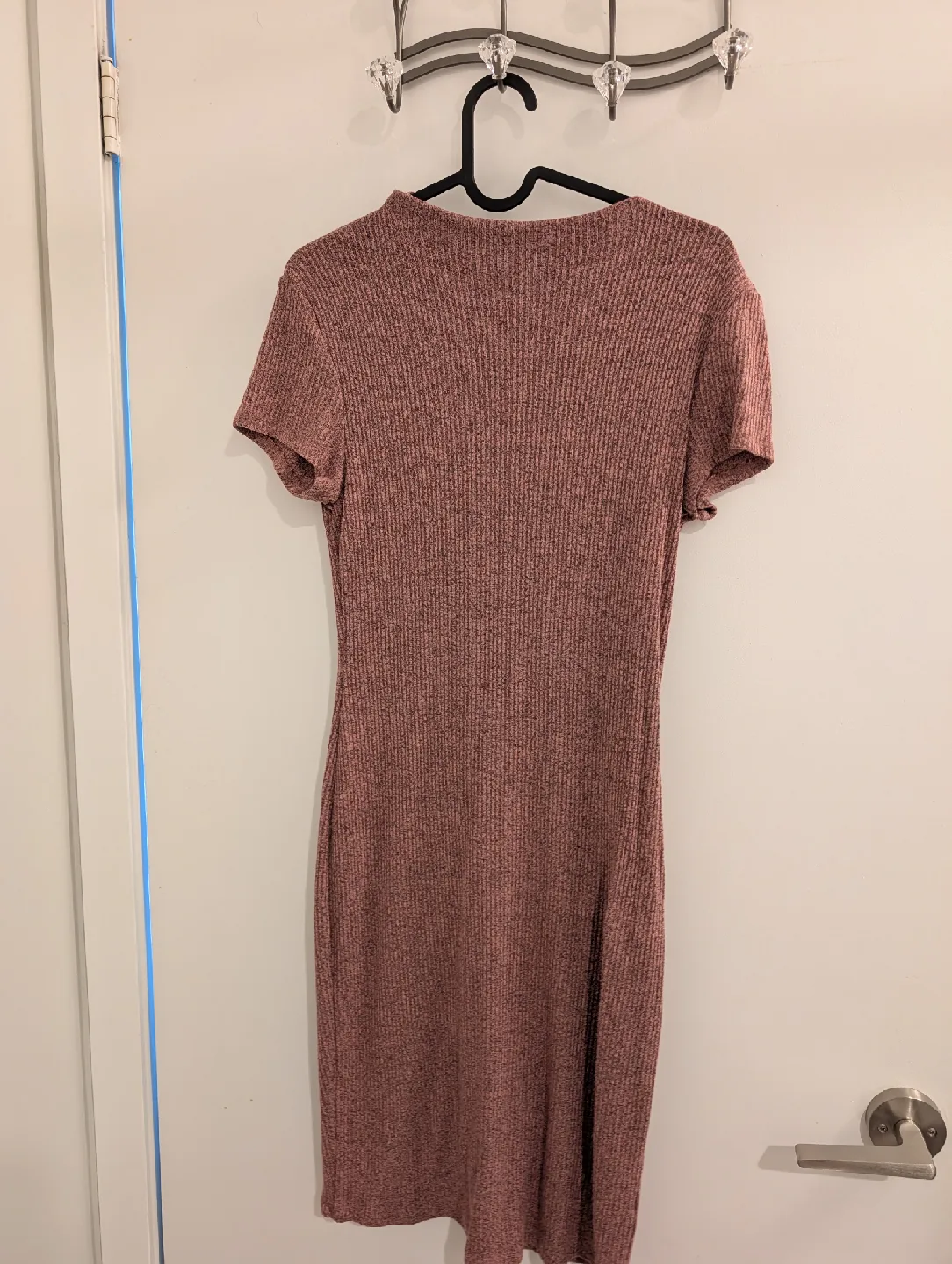 🧡Ribbed Knit Bodycon Dress - Puropley Pink