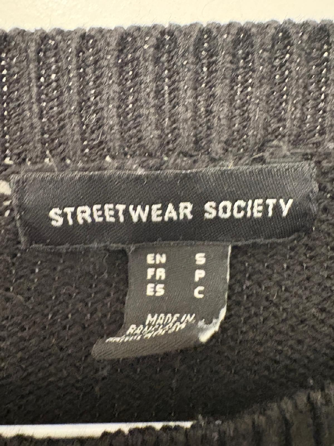 Streetwear Society Black Argyle Sweater - photo 2