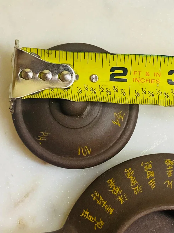 Set of 3 Chinese Clay Teapots yixing image indicator(10)