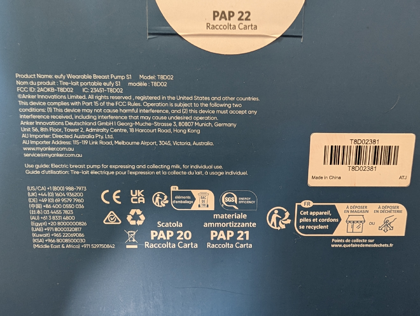Eufy Wearable Breast Pump S1 - Like New! - photo 3