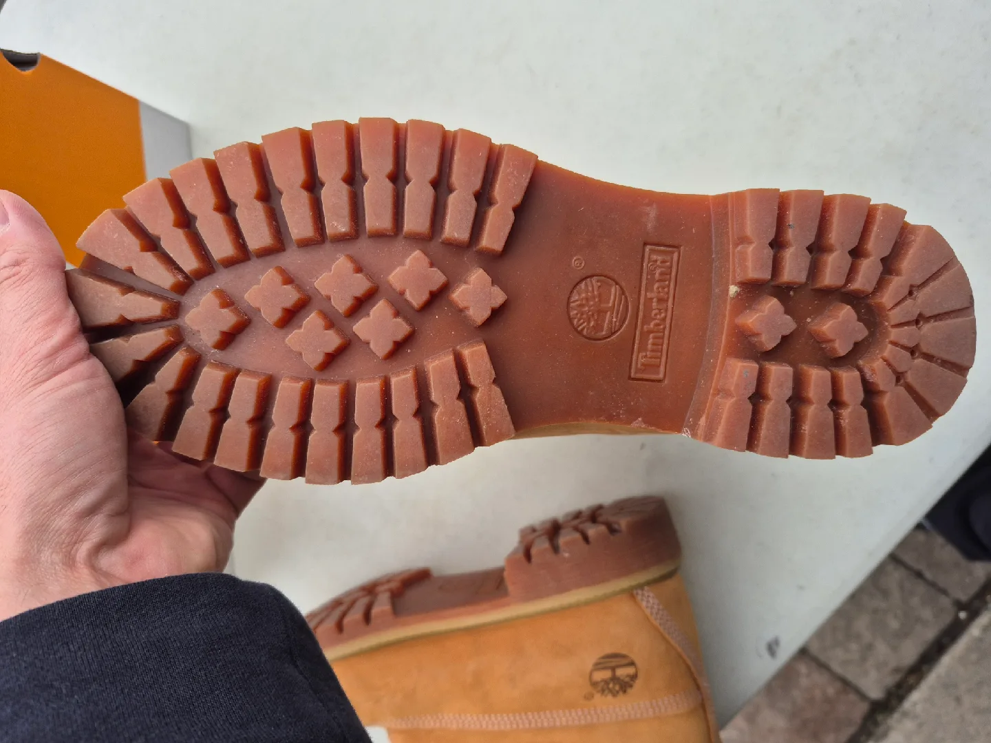 Timberland Premium 41/2 Wheat Nubuck Boots - Size 10 image indicator(7)