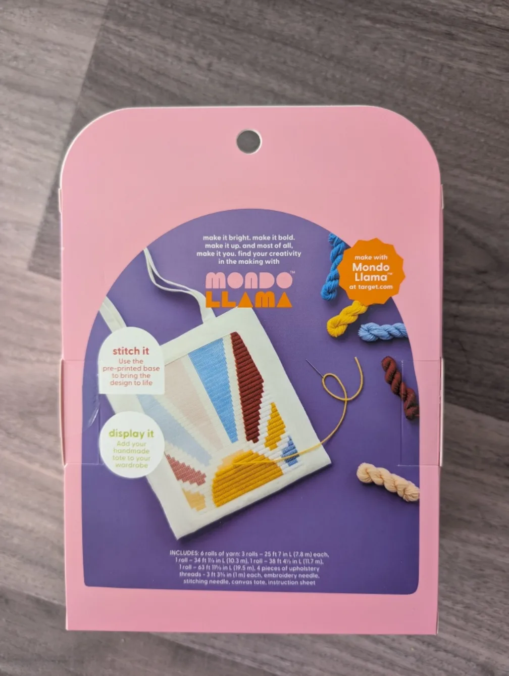 Mondo Llama Create-Your-Own Tote Bag Kit - New image indicator(2)