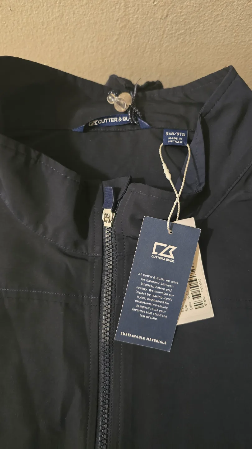 New Cutter & Buck 3XL/3TG Navy Vest image indicator(2)