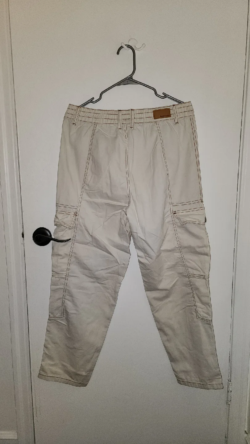 Standard Denim Cream Cargo Pants image indicator(4)