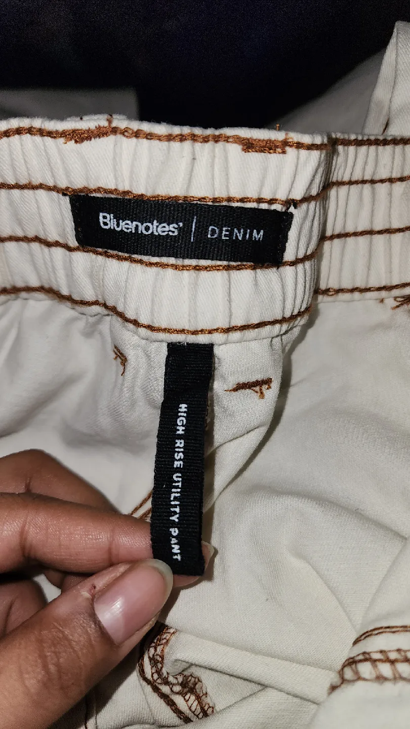 Standard Denim Cream Cargo Pants image indicator(6)