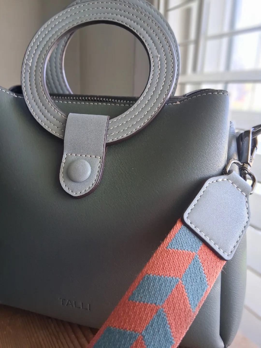 Talli Olive Green Handbag image indicator(3)