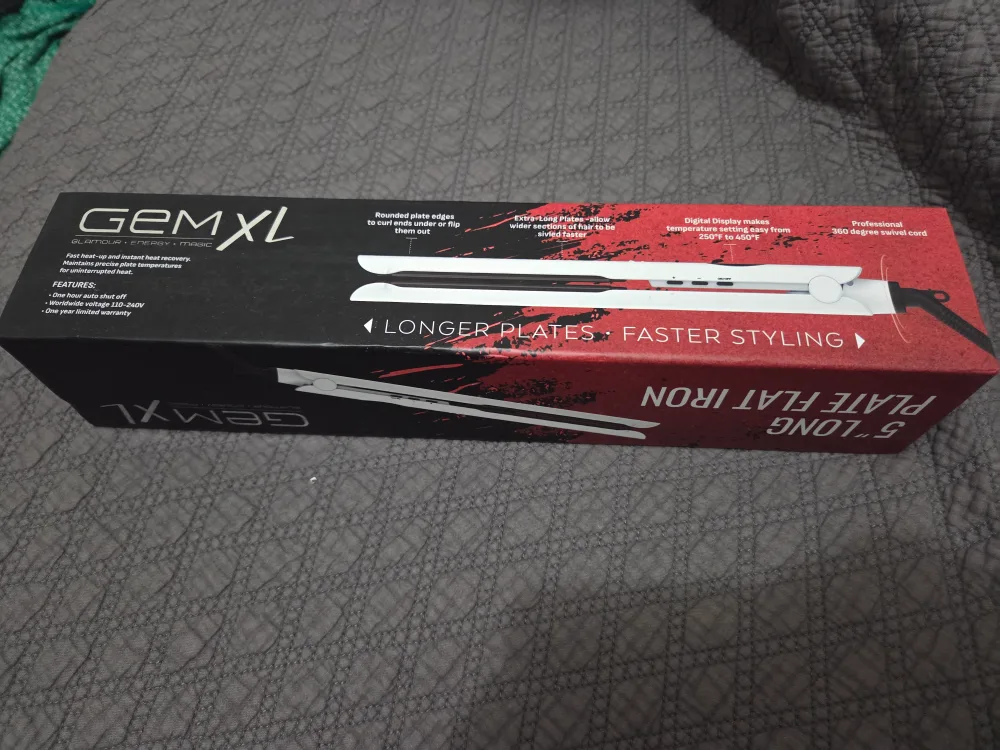 Gem XL 5" Long Plate Flat Iron - New! thumbnail