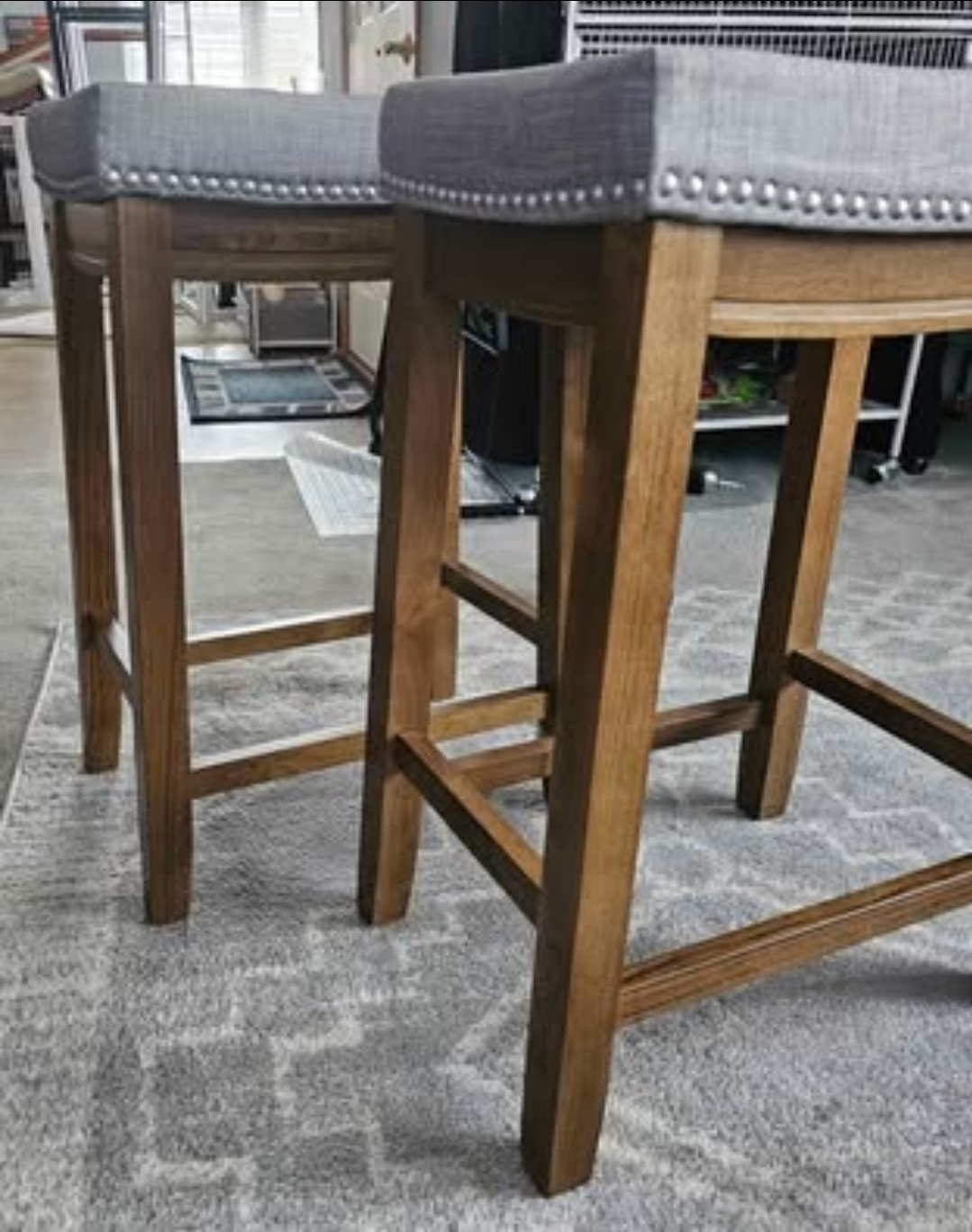 Linon Counter Height Stools - Set of 2 - photo 2