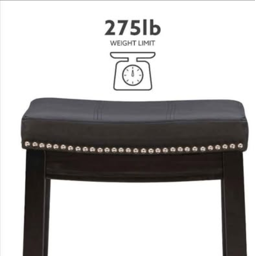 Linon Counter Height Stools - Set of 2 - photo 4