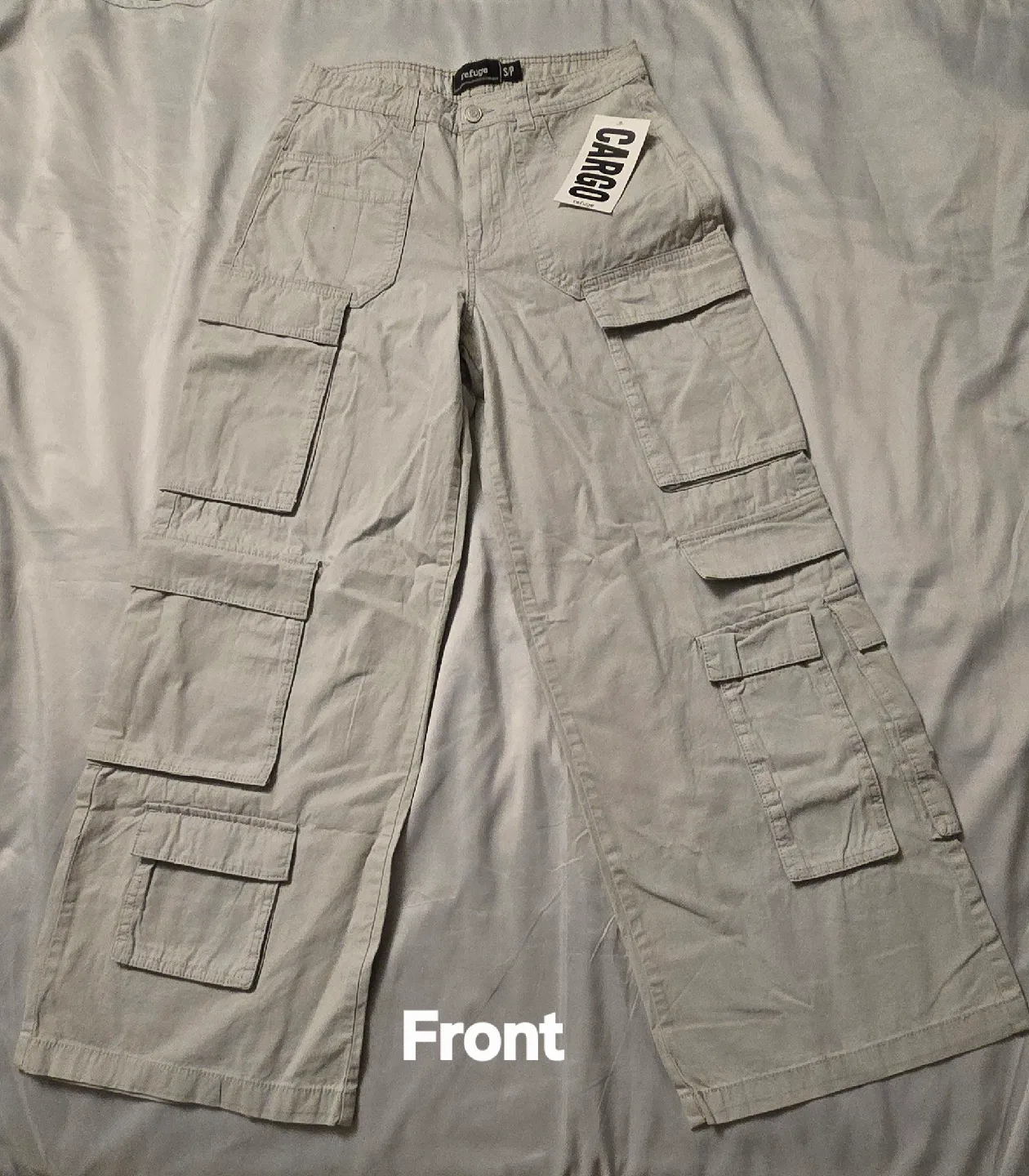 NEW! Girls Refuge Wide Leg Cargo Pants! - Size Womens Small thumbnail