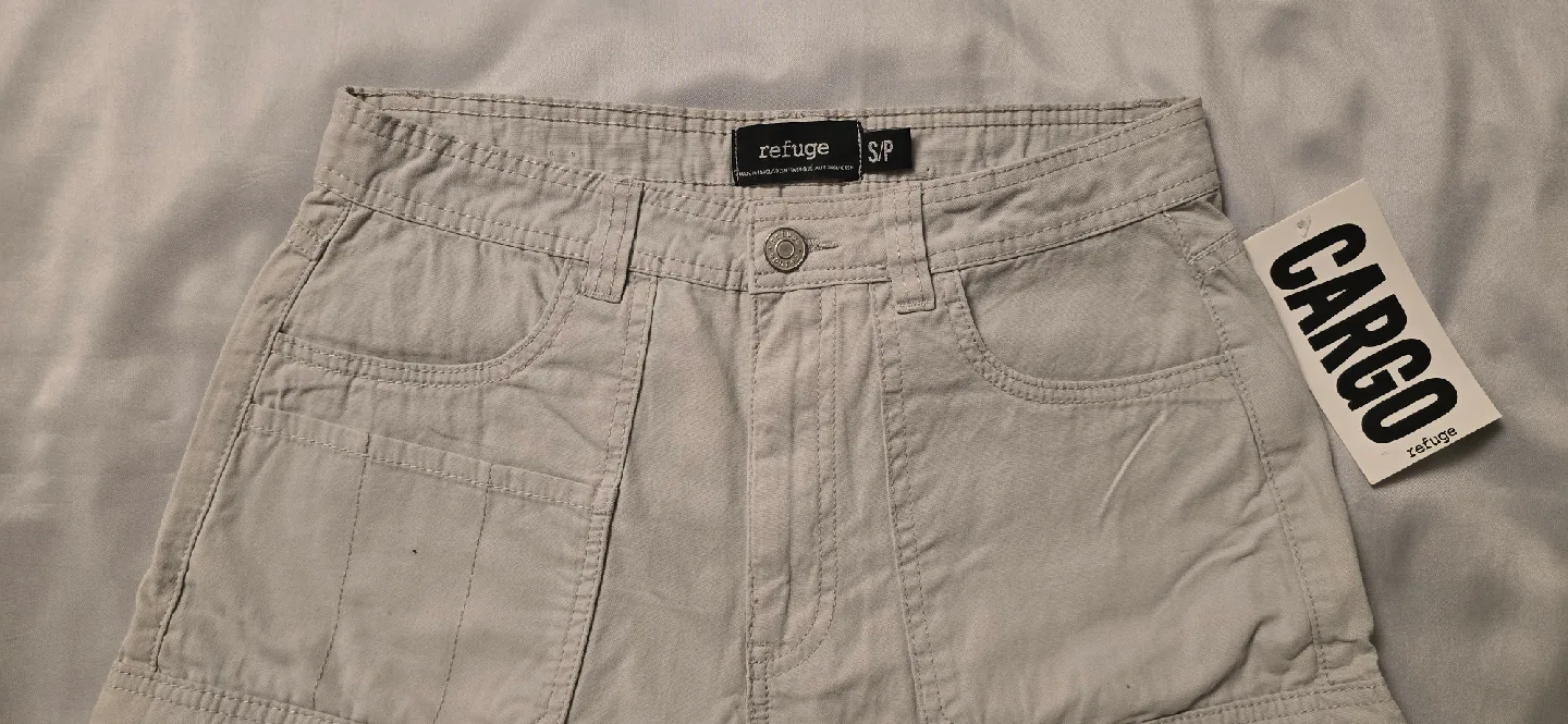 NEW! Girls Refuge Wide Leg Cargo Pants! - Size Womens Small image indicator(2)