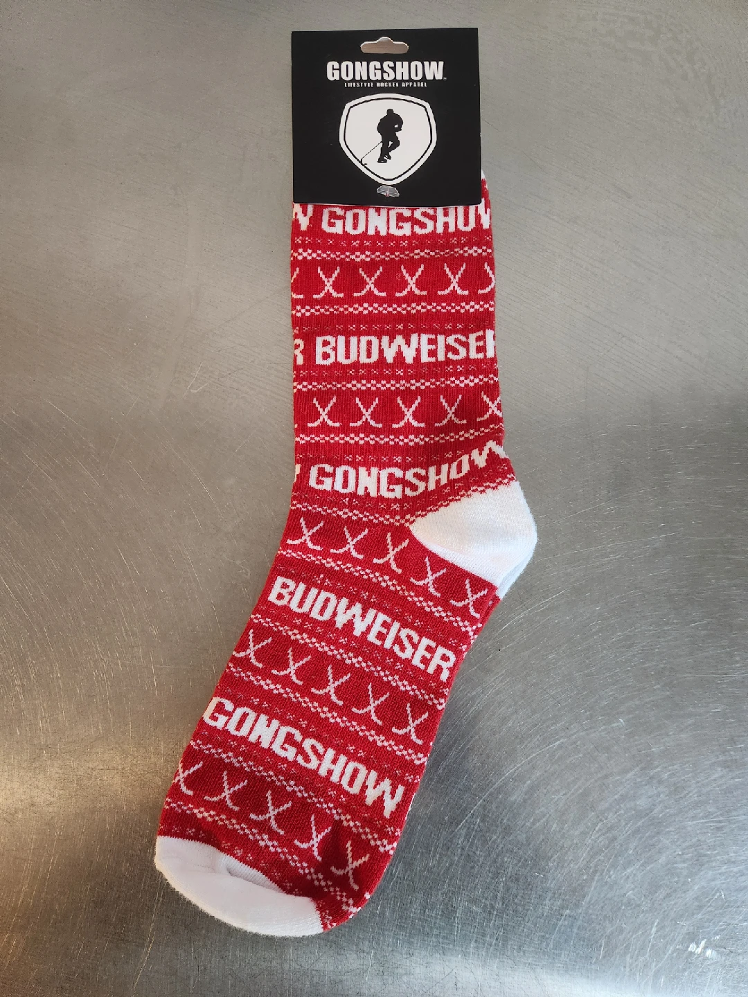 Gongshow x Budweiser Hockey Socks (Size 10-13)