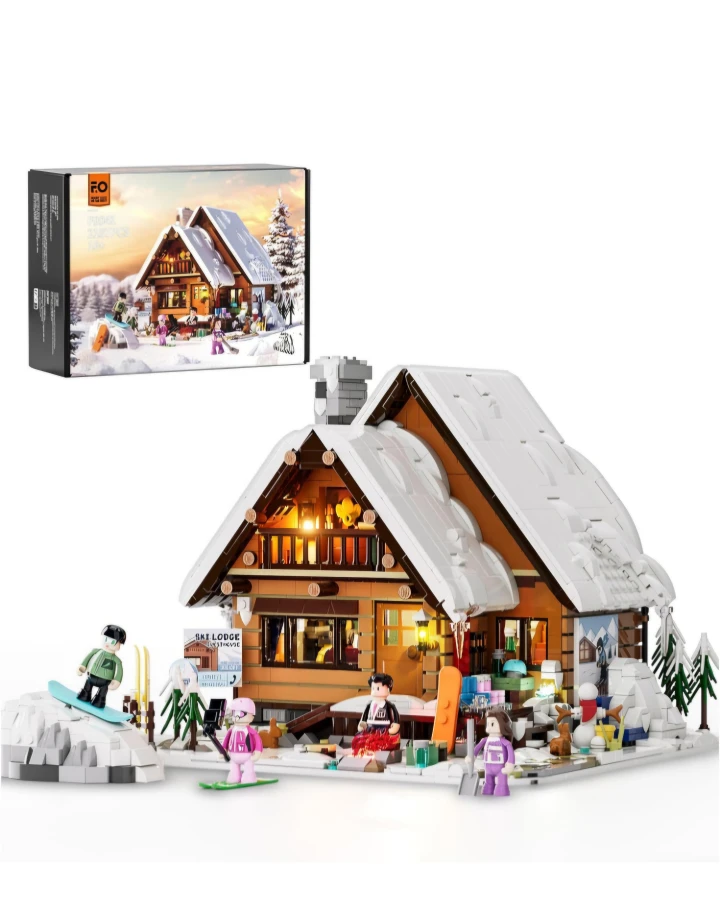 FO Ski Lodge Building Set - 2187 Pieces Brand New