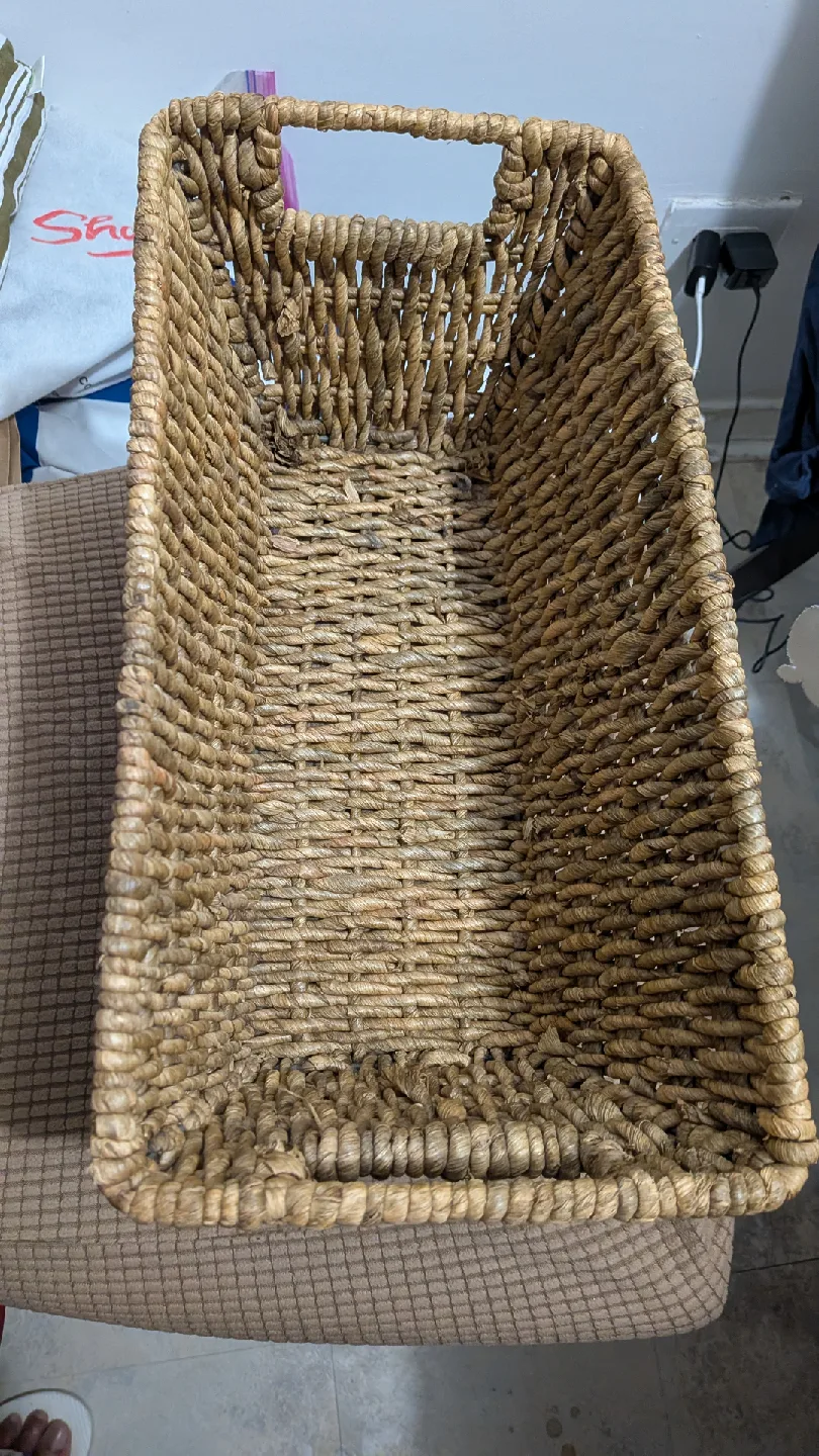 Woven Basket with Handles thumbnail