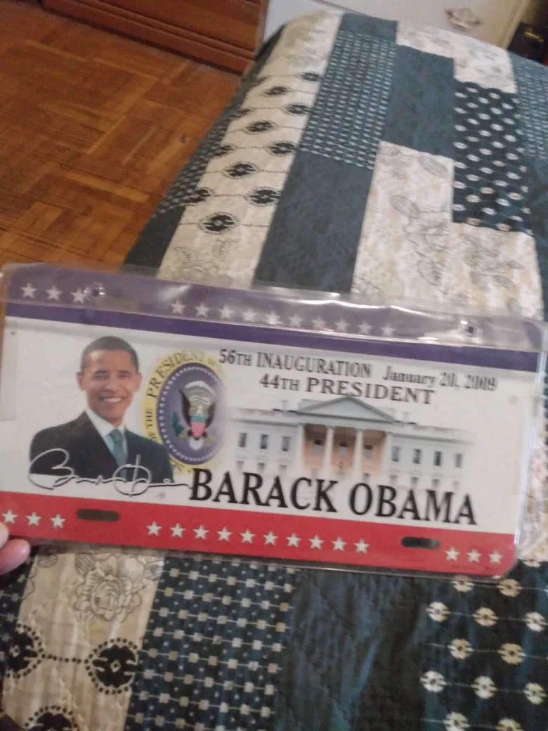 Obama license plate cover thumbnail