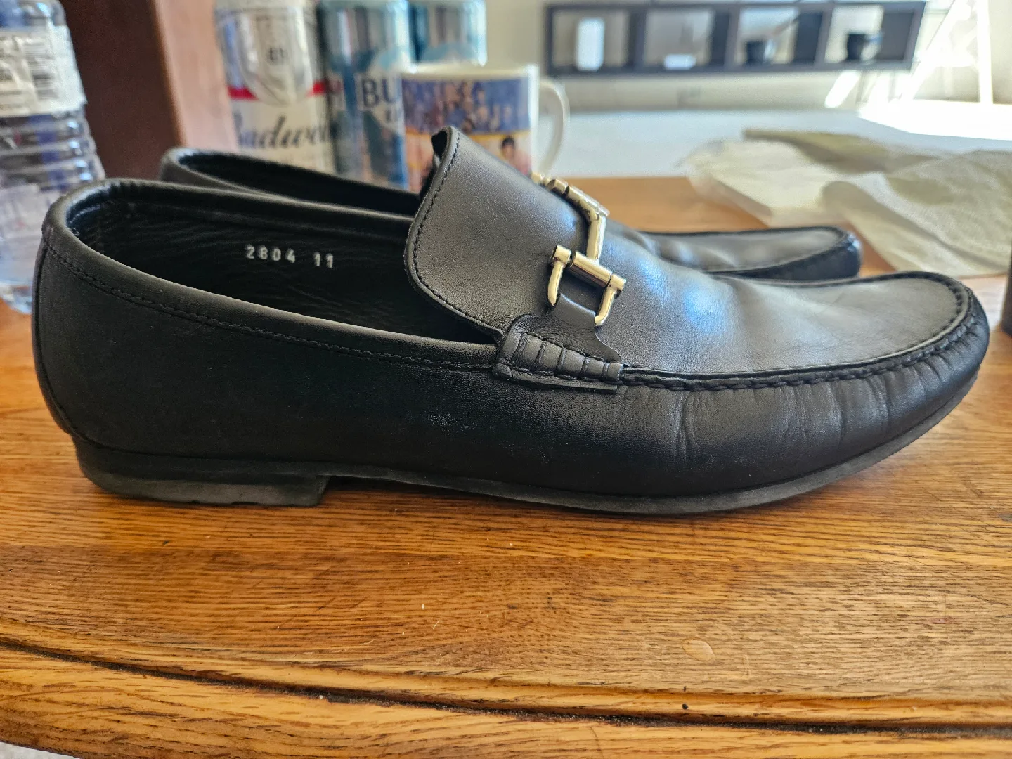 To Boot New York Adam Derrick Black Leather Loafers - Size 11 thumbnail