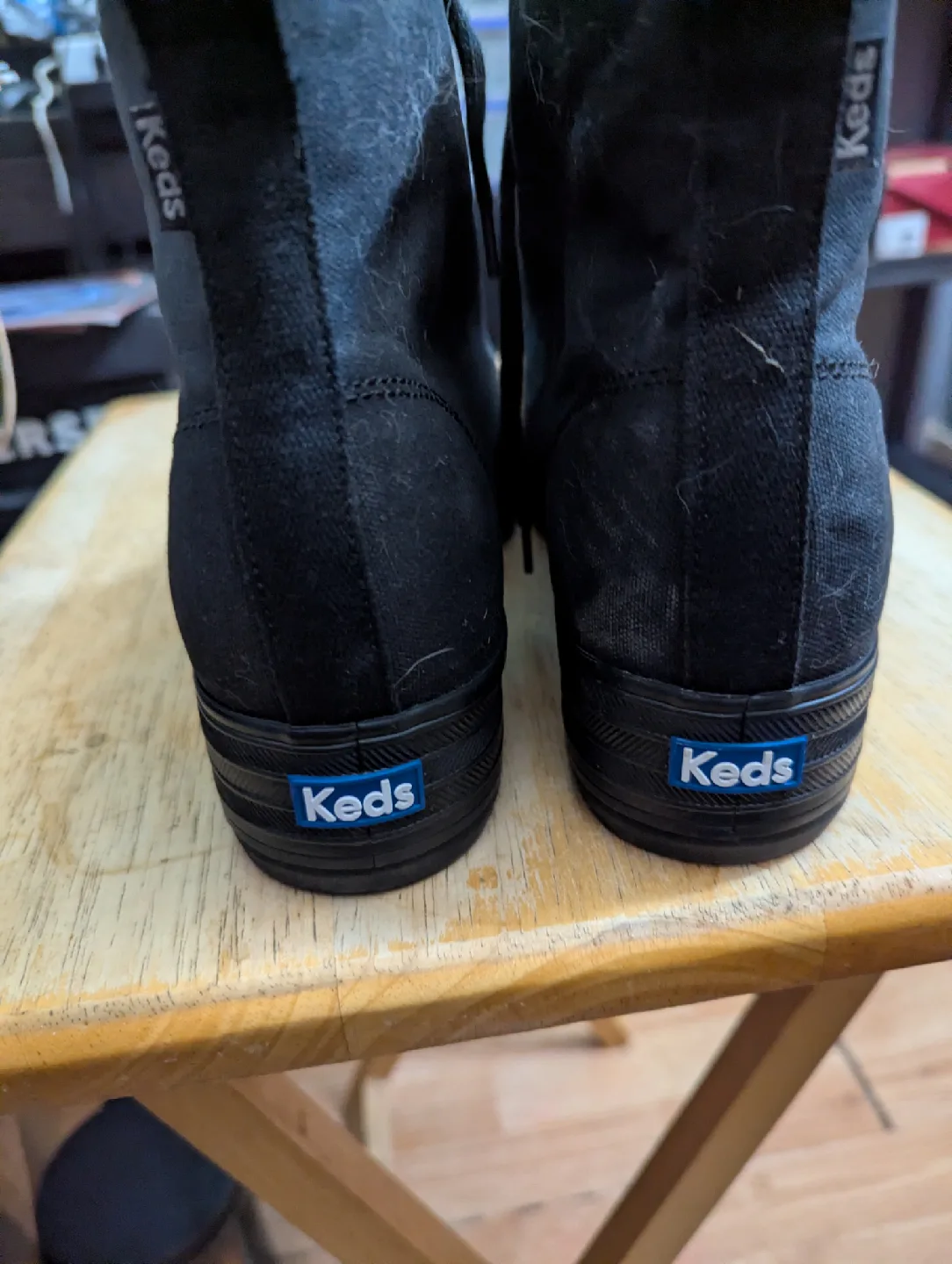 Keds The PLTFRM MD LG VS/BK/BK Black Boots - Size 11 image indicator(3)