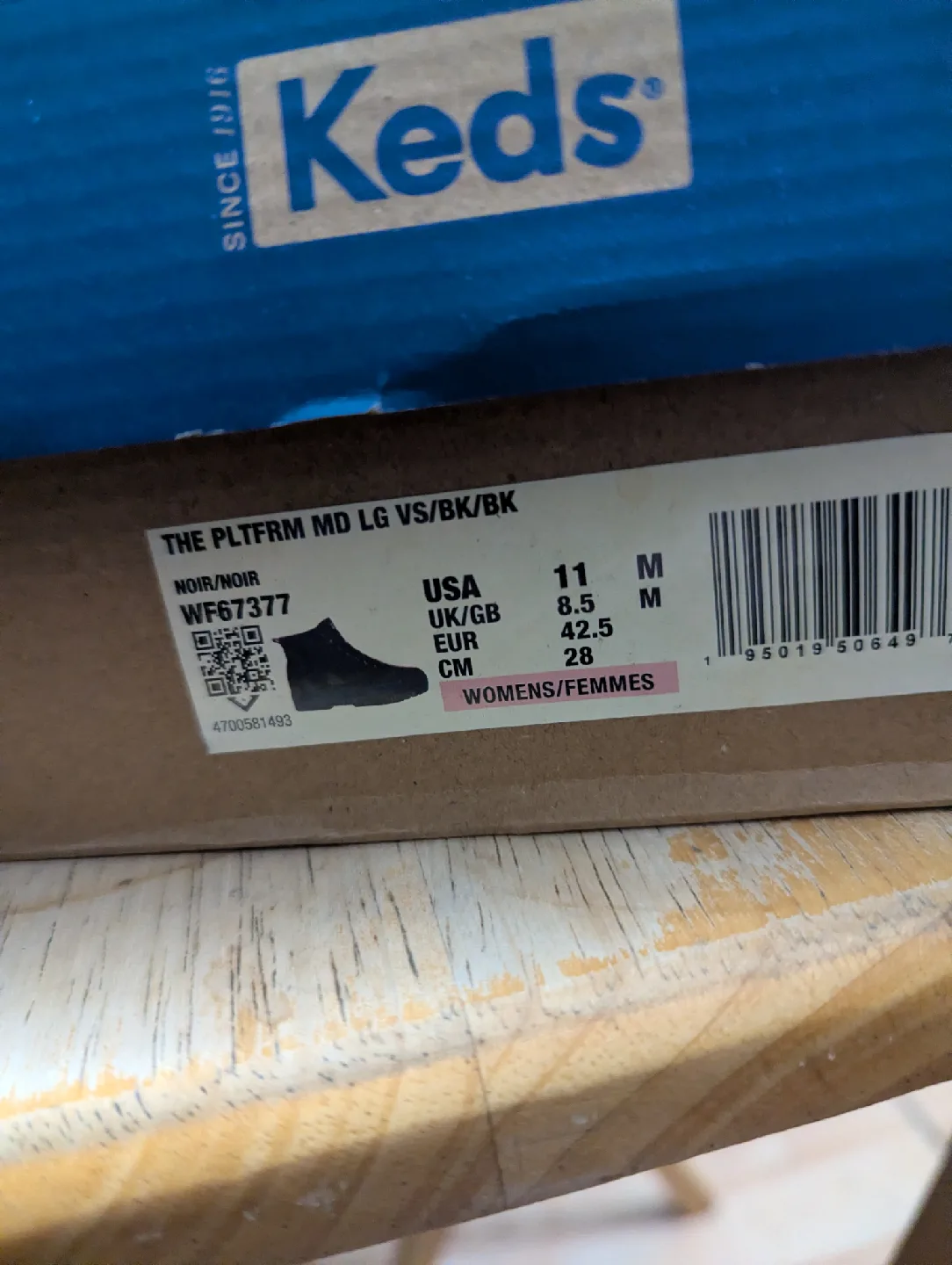 Keds The PLTFRM MD LG VS/BK/BK Black Boots - Size 11 image indicator(4)